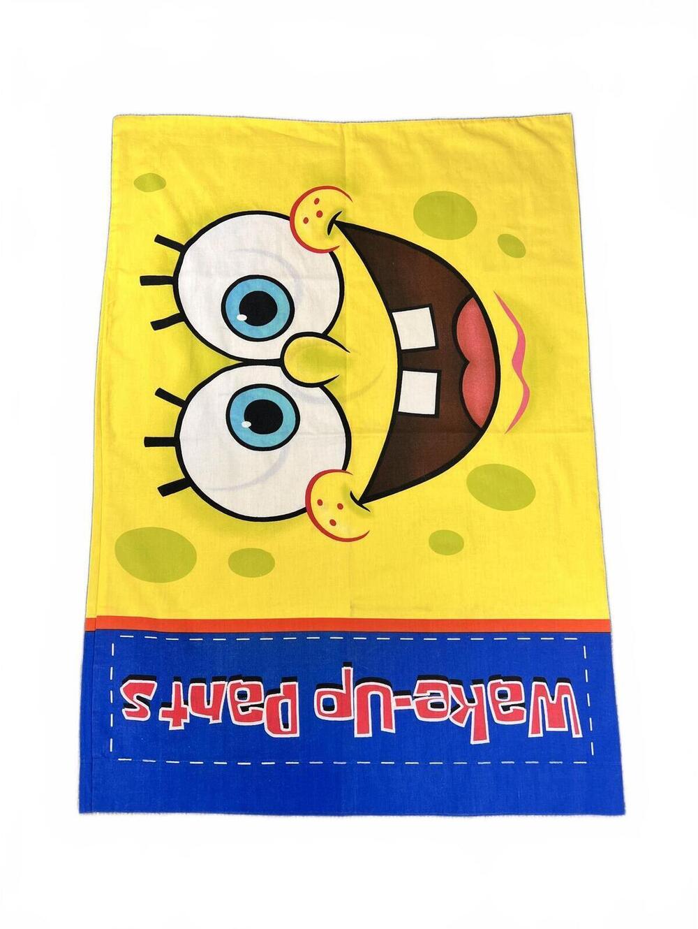 SpongeBob SquarePants Pillowcase Yellow Cartoon Nickelodeon Kids Bedding